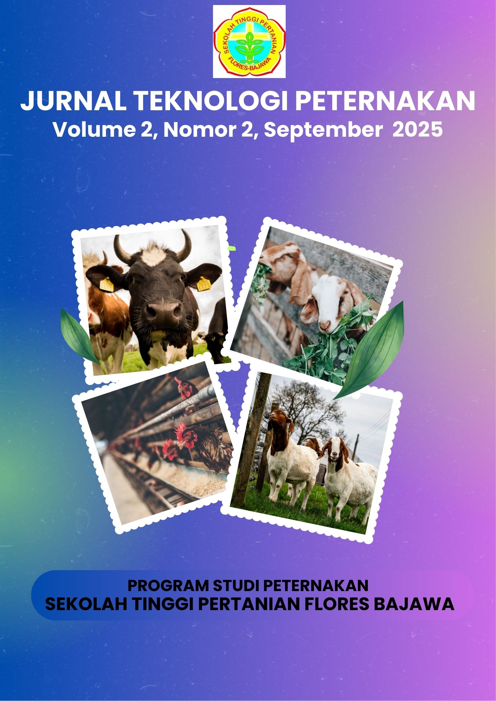 					View Vol. 2 No. 2 (2025): Jurnal Teknologi Peternakan (September 2025)
				